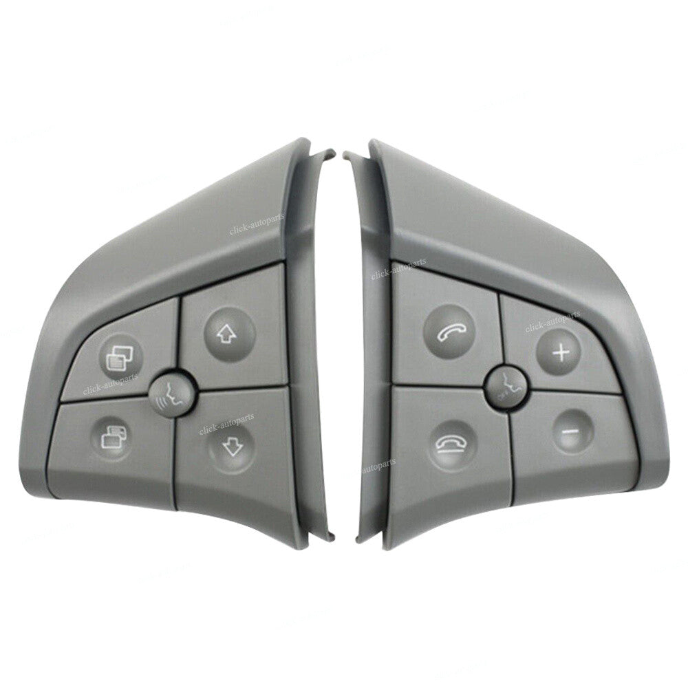 2X Steering Wheel Control Switch 5 Button Gray for Mercedes-Benz W164 W251 W245