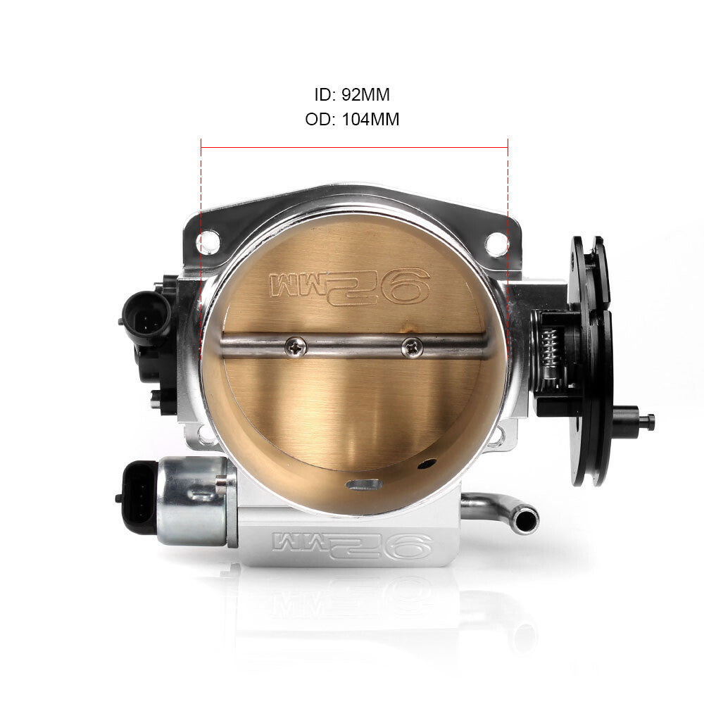 New 92mm Throttle Body+TPS IAC Adapter Plate for Chevy GM III LSX LS LS1 LS2 LS7