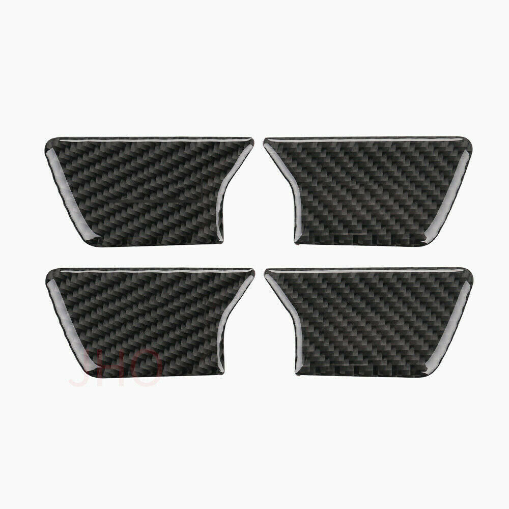 4P for Jeep Grand Cherokee 2011-2020 Carbon Fiber Inner Car Door Bowl Cover Trim
