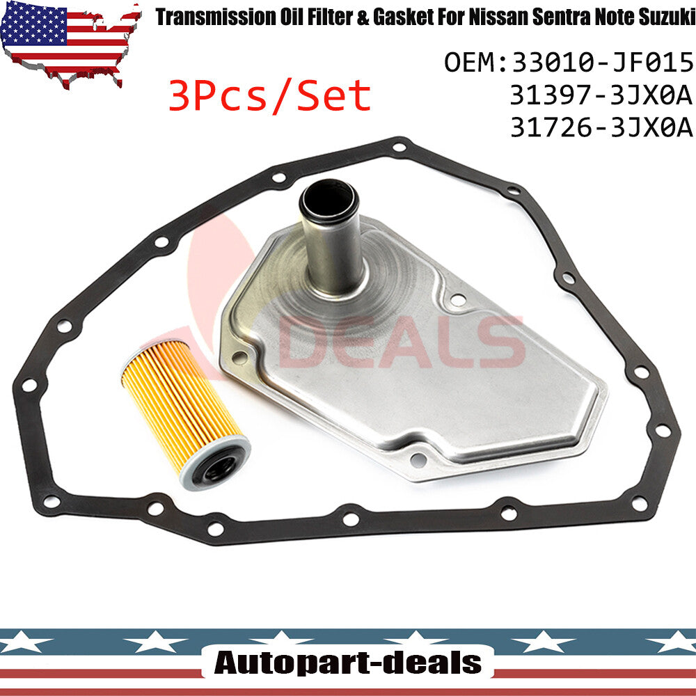 Transmission Oil Filters W/Pan Gasket 33010-JF015 for Nissan Altima Pathfinder