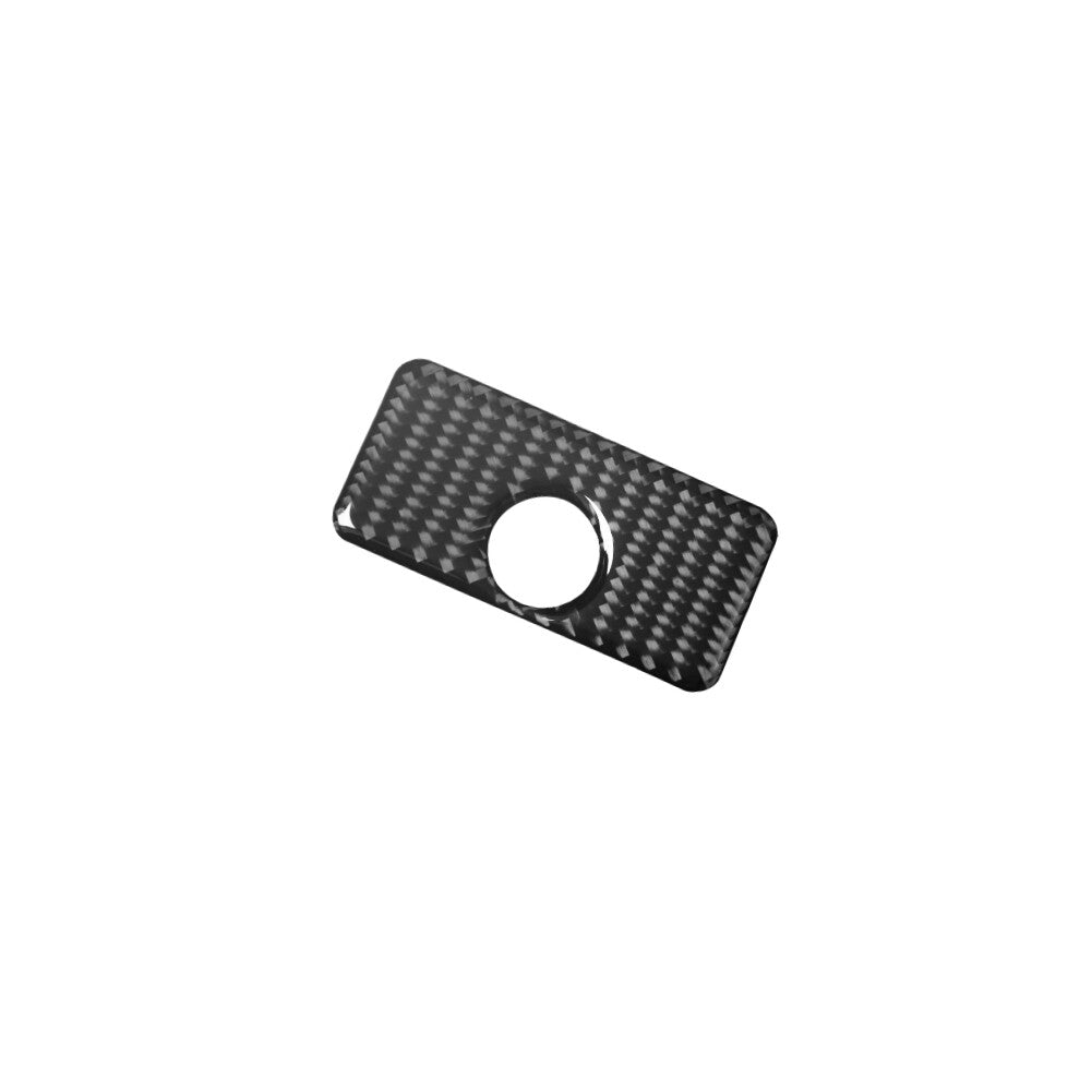 Carbon Fiber Copilot Storage Box Switch Cover Trim for Chevrolet Camaro 16-18
