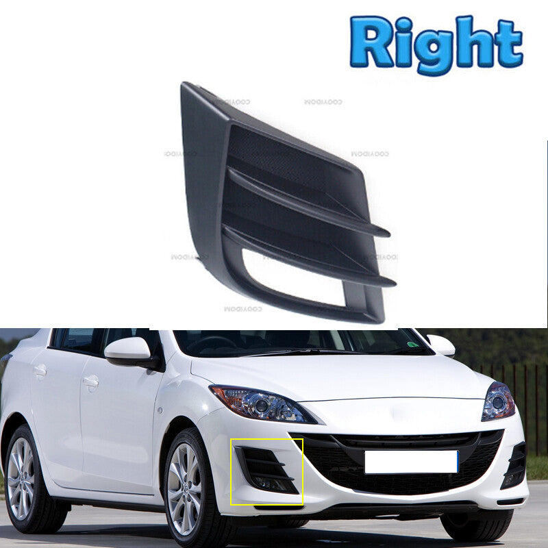 Right Front Bumper Fog Light Cover For 2009 2010 2011 2012 2013 Mazda3 BL BK