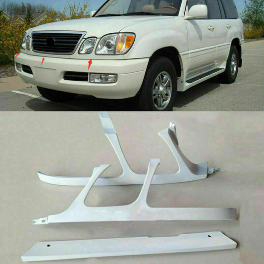 3p for Lexus LX470 1998-2002 Front Bumper Headlight Grille Trim Under Net Primer