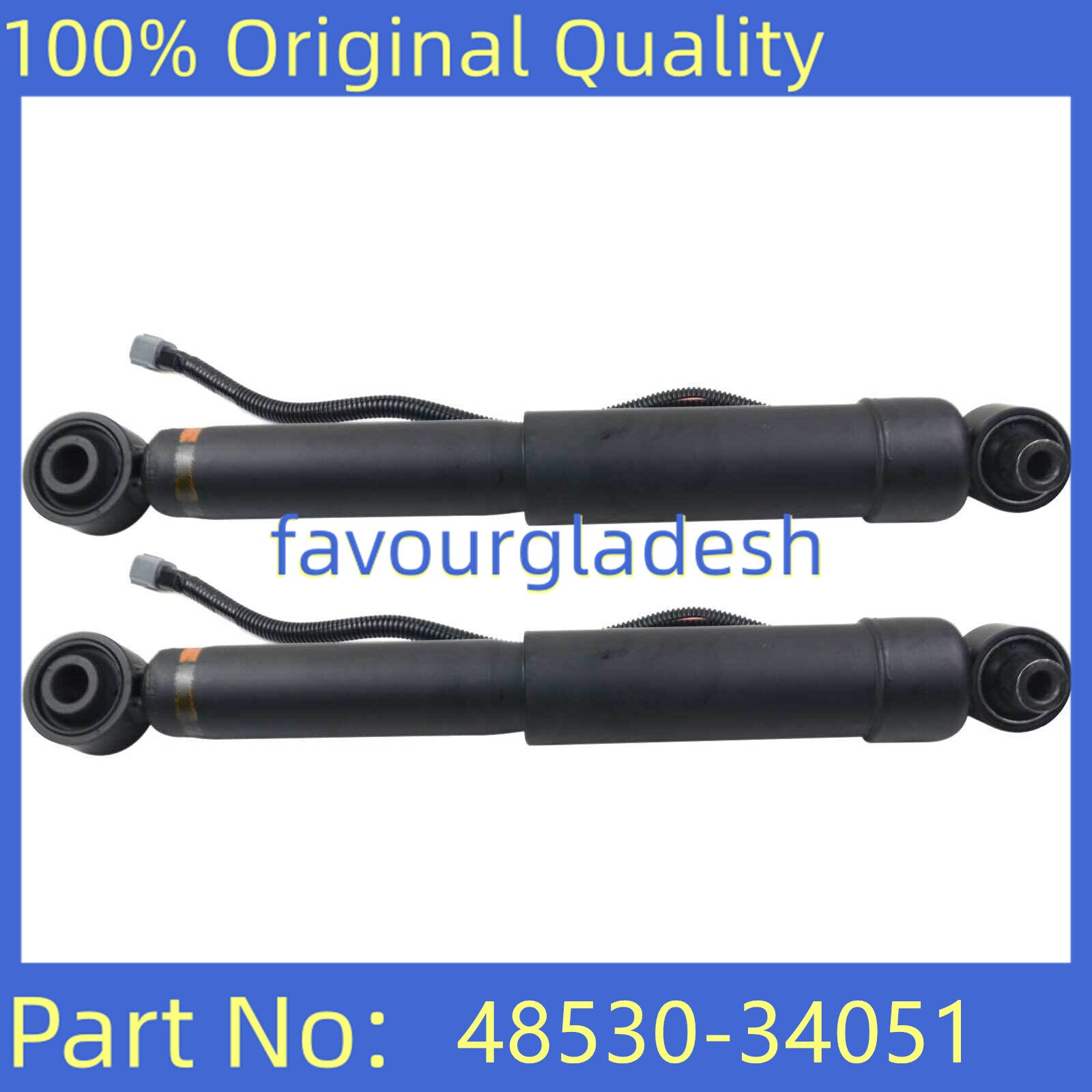 Rear Left/Right Shock Absorbers for Toyota Sequoia 2008-2019 5.7L V8 48530-34051