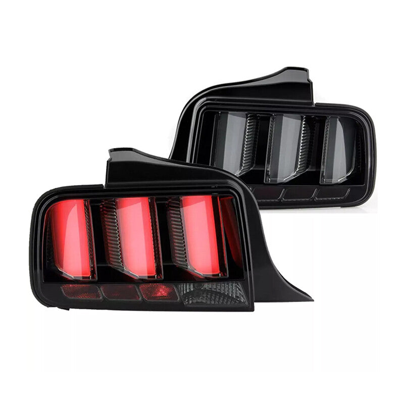 Suitable for 2005-2009 for Ford for Mustang smoked LED sequential taillights and brake lights.