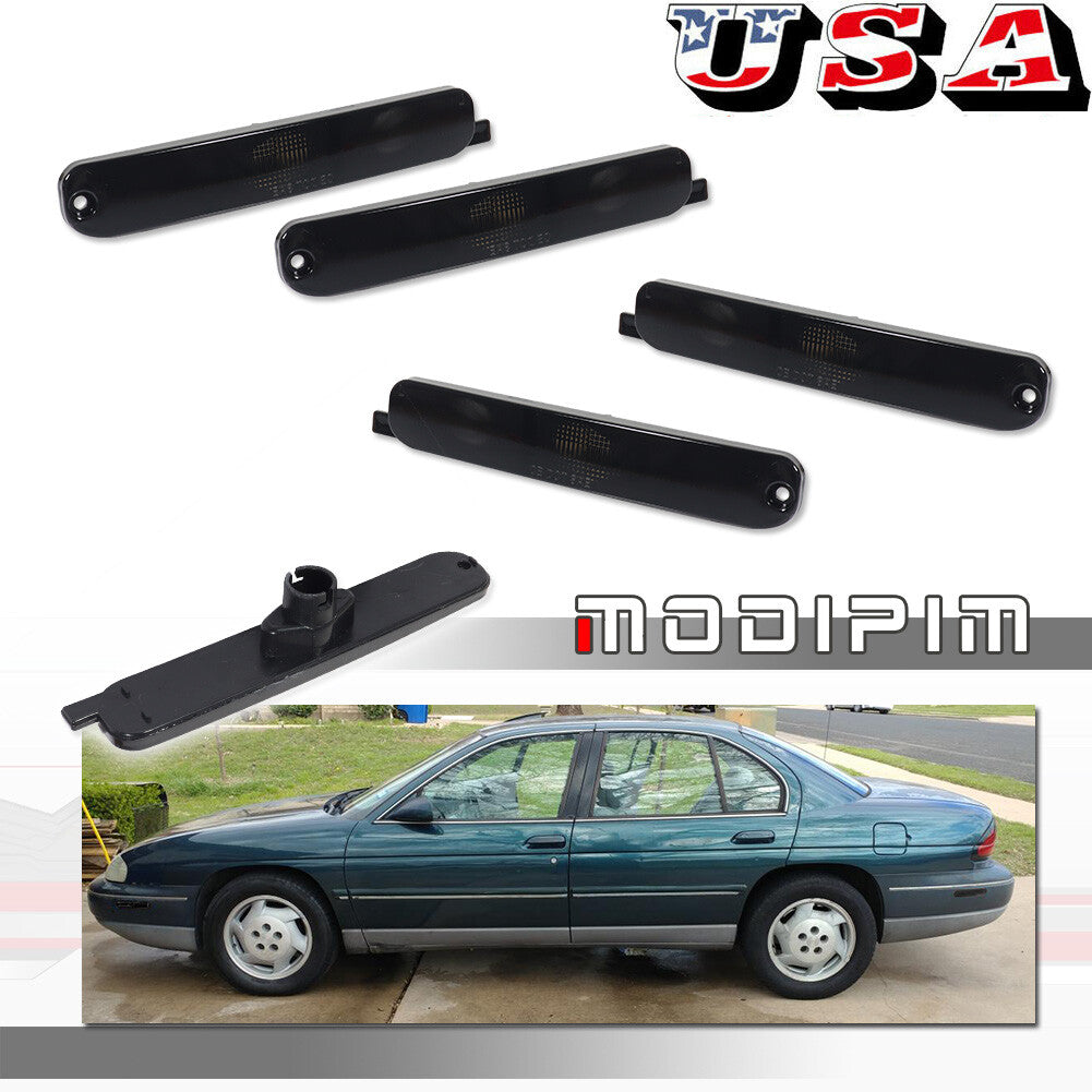 4-pack of smoked front and rear side markings for 95-01 for Chevrolet Lumina and 95-99 Monte Carlo.