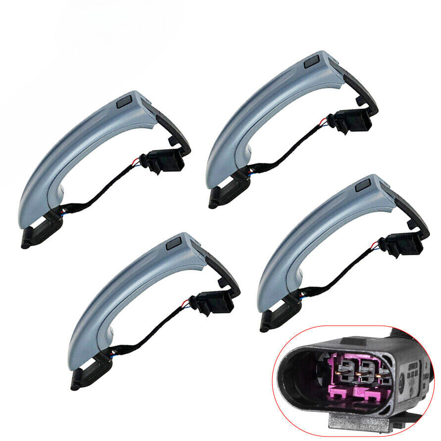 4 PCS New Exterior Door Handle for AUDI Q7 2007 - 2015 4L0837205B