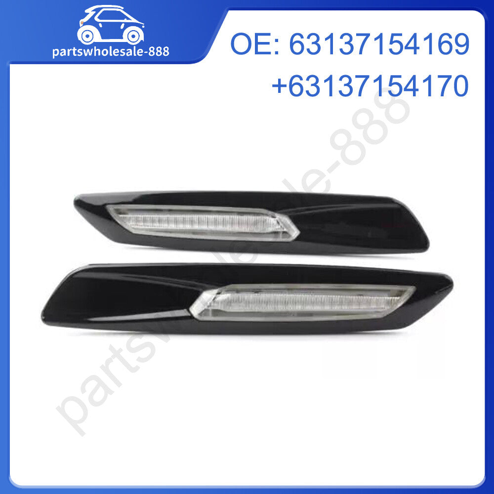 2-Piece Sequential Amber LED Side Marker Turn Signal Lights for BMW 135 Series F10