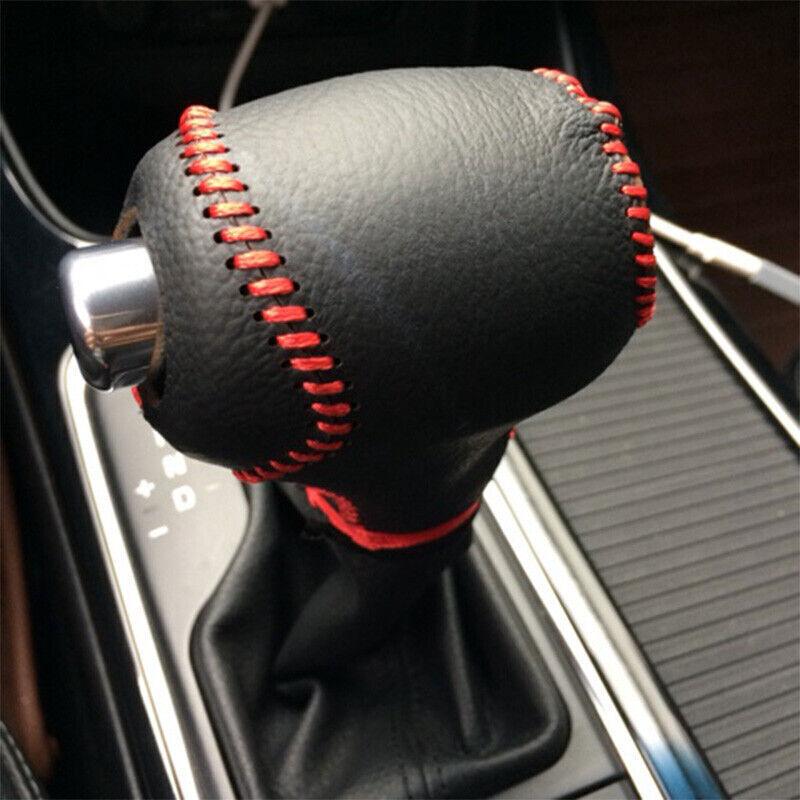 for Kia Forte K3 2014-2018 Black Leather Console Gear Shift Knob Holster Trim 1X