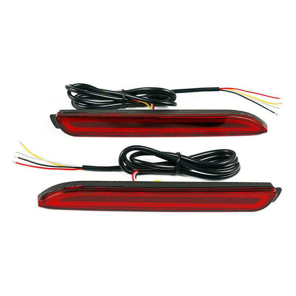 for Toyota RAV4 2PCS LED Rear Bumper Light Reflector Brake Stop Driving Fog Lamp