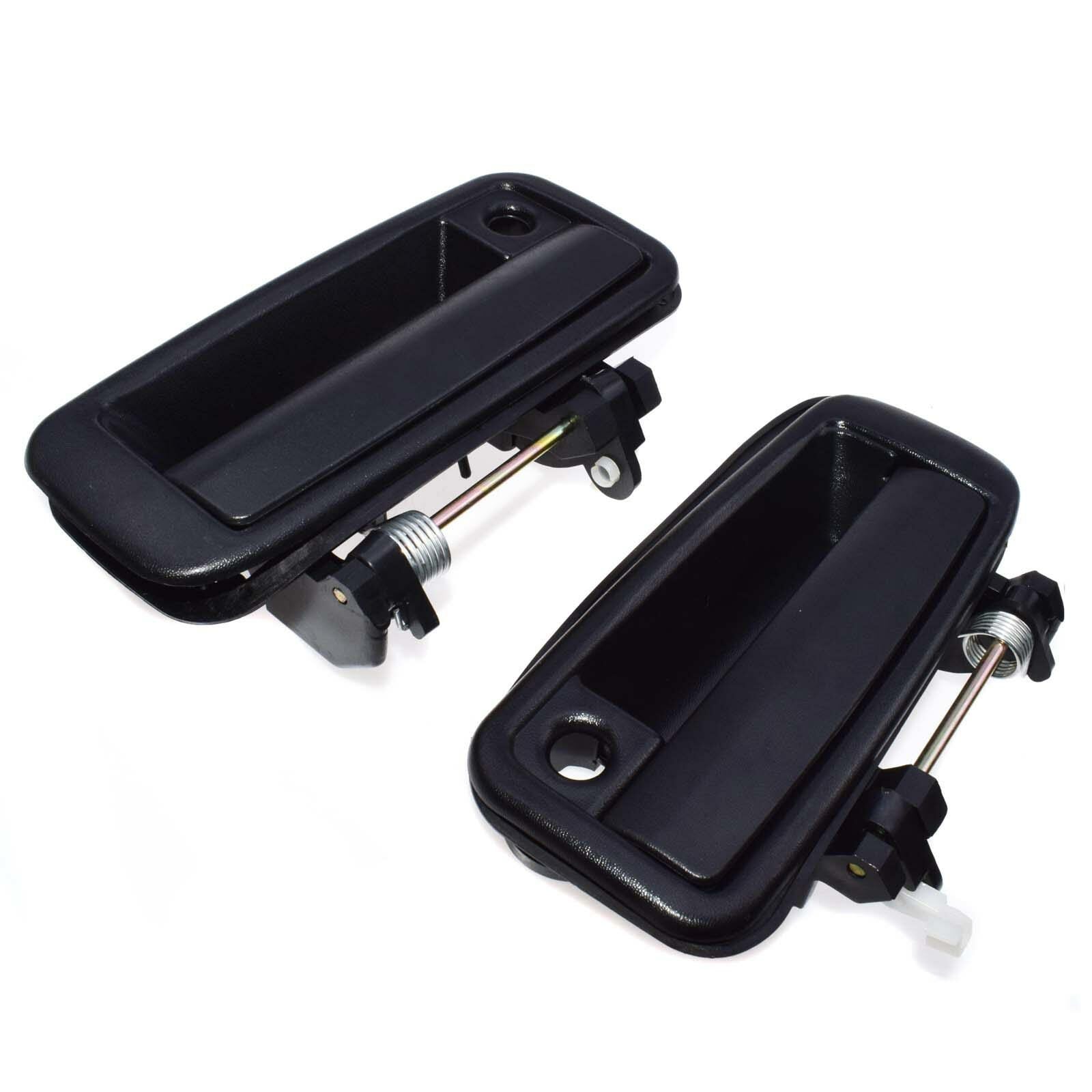 Two exterior door handles for Toyota for Corolla 1988-92 6922012110 (Front, Left, Right)