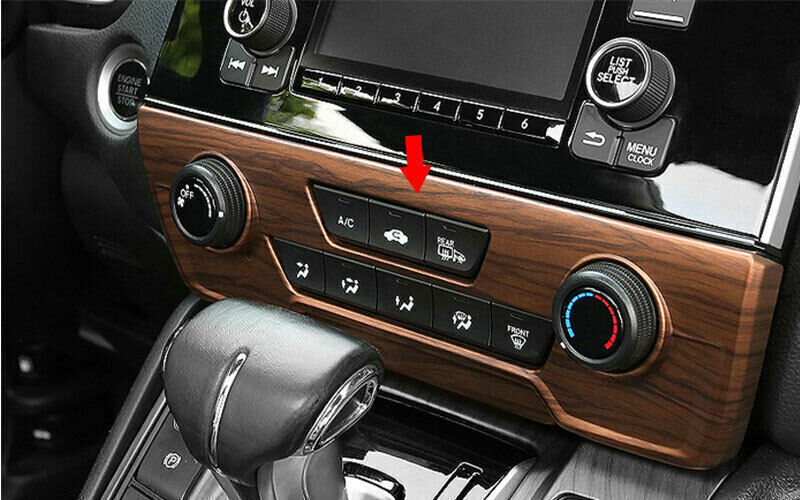 Console AC Switch Control Panel Trim for Honda CRV CR-V 17-2022 Matte Peach Wood