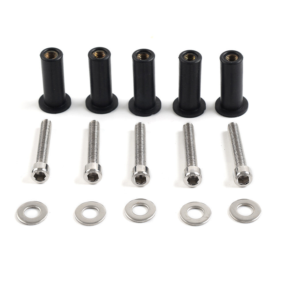 Windshield Windscreen Bolts Screws Nut Kit for Harley Road Glide