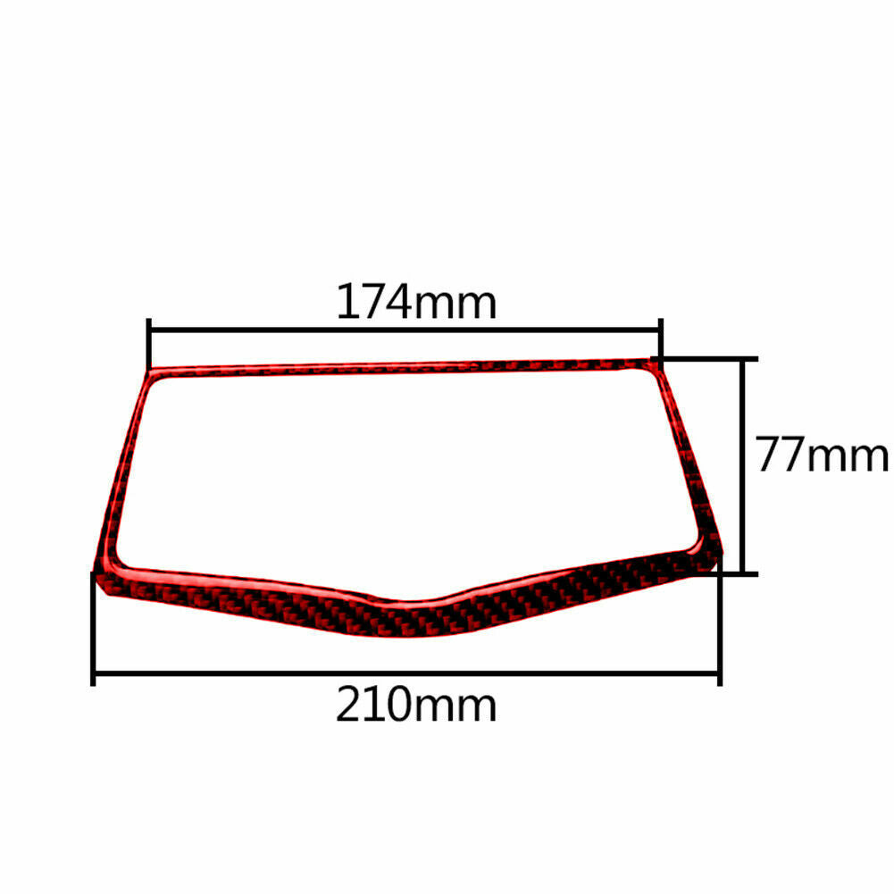 Red Carbon Fiber Interior Panel Cover Sticker Fit for Nissan 370Z 2009-2020