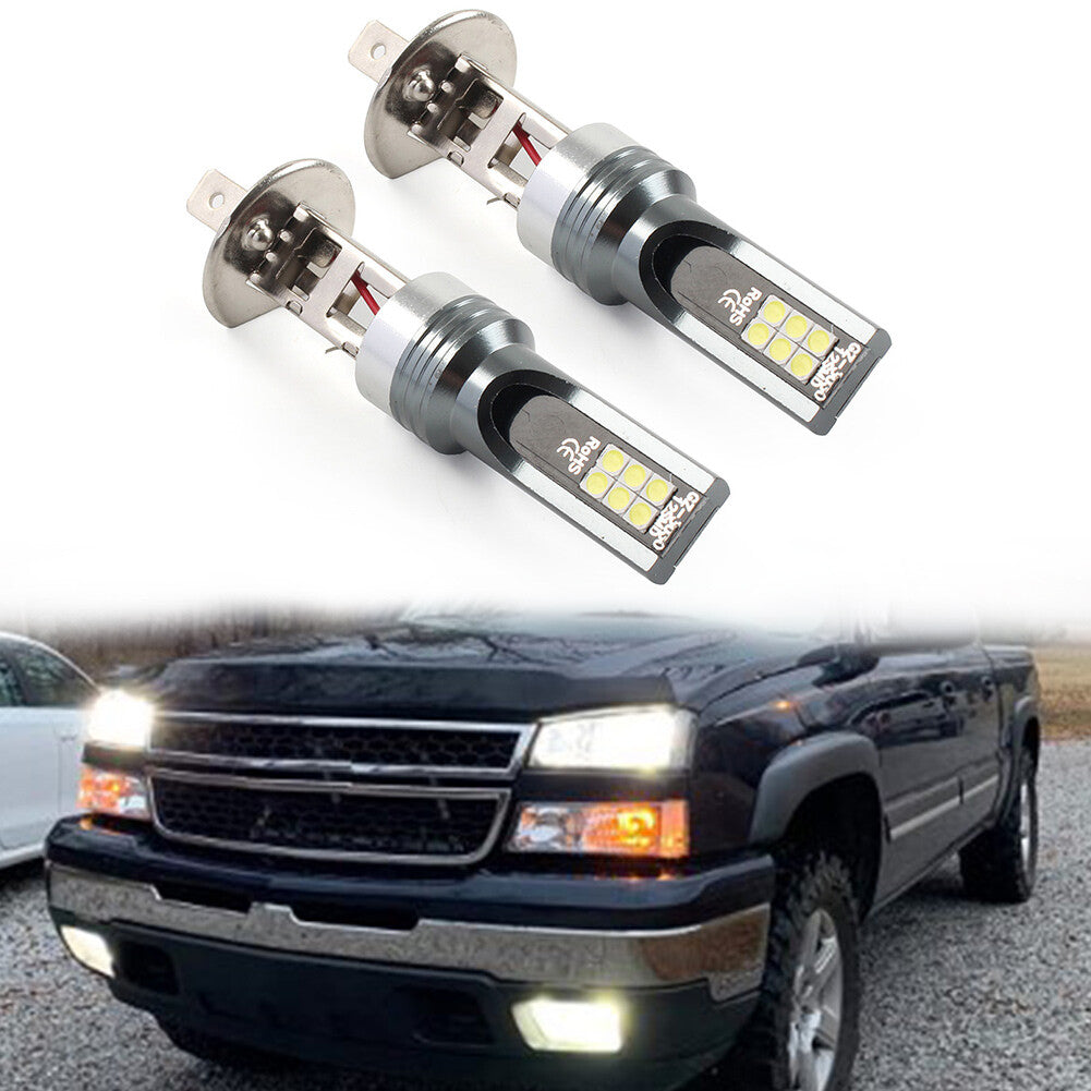 H1 LED Super Bright Headlight High Low Beam Fog Driving Bulbs White Light Lamp