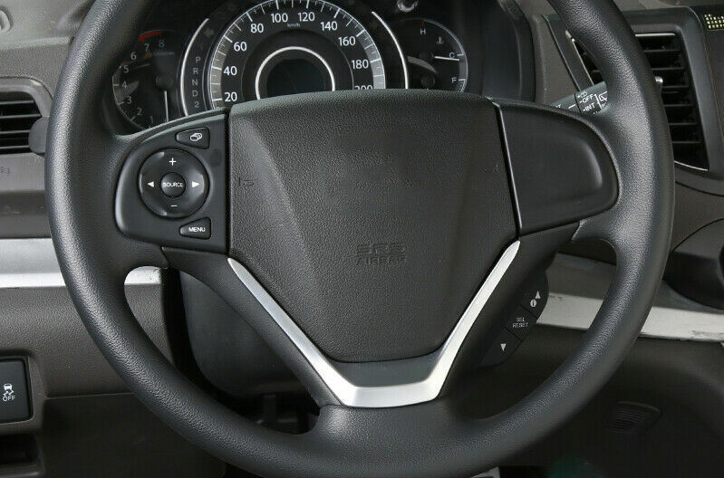 Steering Wheel Frame Cover Trim 1PCS for Honda CRV CR-V 2012-2016 Matte Silver