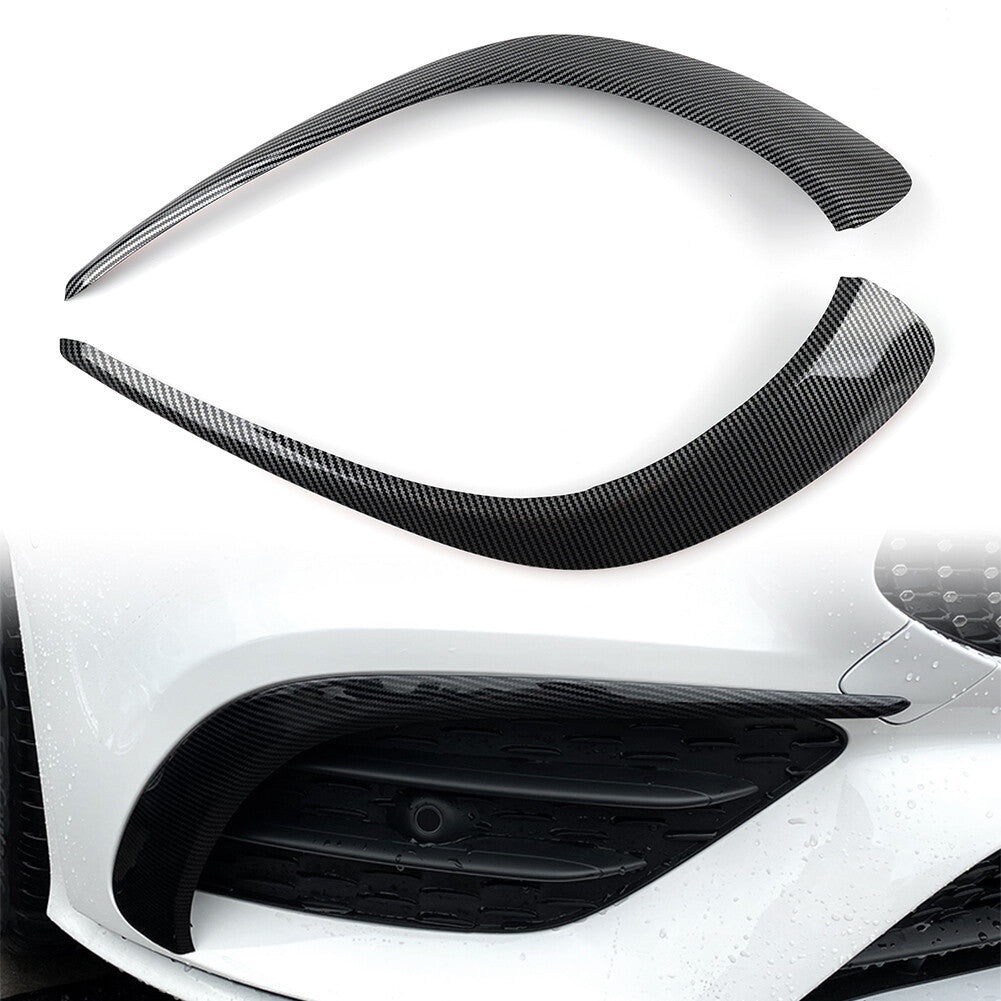 Carbon Look Front Bumper Lip Splitter Spoiler for Mercedes-Benz CLA C118 2020+