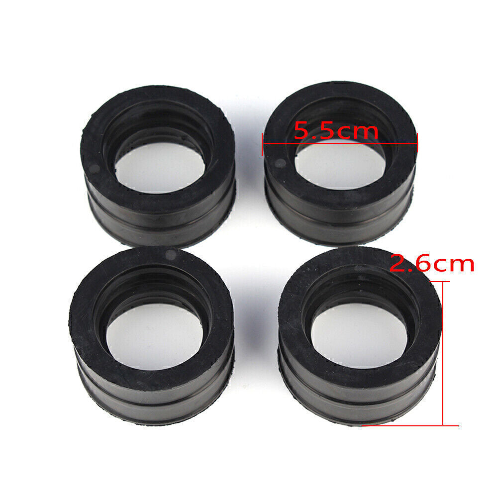 4x Motor Carburetor Intake Boot Joint Replace for Honda VF700F Interceptor 84-85