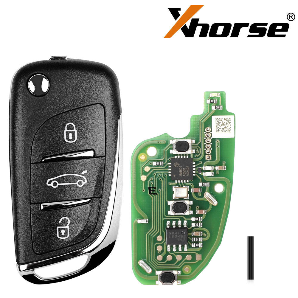 5Pcs XKDS00EN Universal Wire Flip Remote Key for DS Style 3 Buttons For VVDI