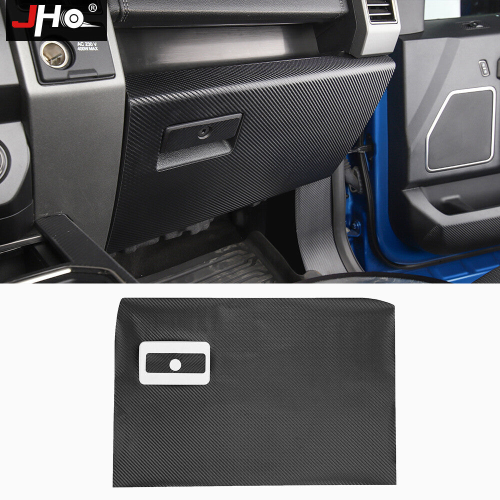 Carbon Fiber Leather Car for Co -pilot Storage Box Sticker Protect Pad for Ford F150