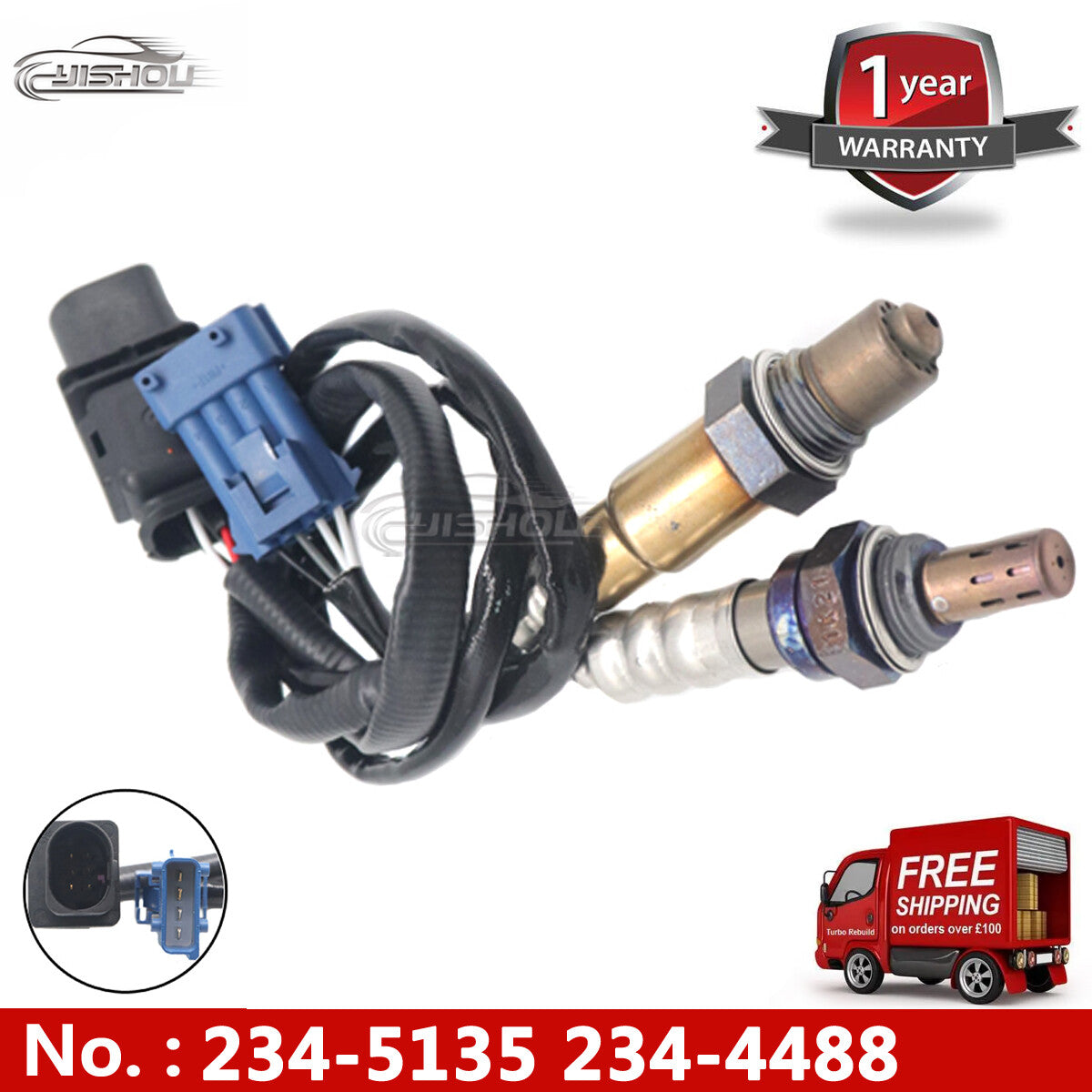 2-pack of upstream and downstream oxygen (O2) sensors suitable for 2007, 2008, 2009, and 2010 for Mini Cooper L4 1.6L