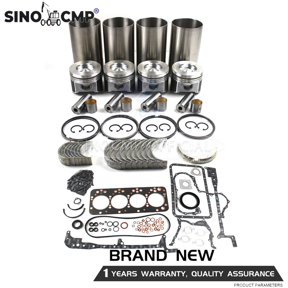 V4300 V4300-3A Engine Overhaul Rebuild Kit for Kubota Engine w/ Gasket Kit M7950