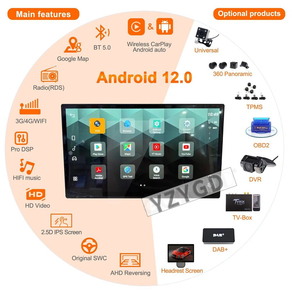 13for Land Rover for Range Rover Evoque 2011-2018 Android Carplay Car Radio GPS