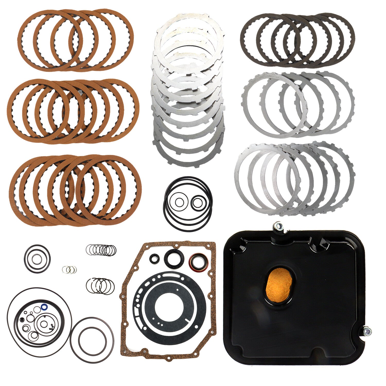 42RLE Transmission Master Rebuild KIT 03-UP WITH Plates Filter Bushing for JEEP