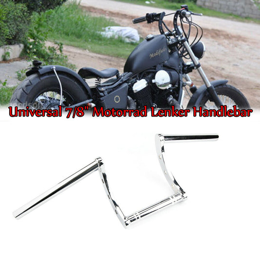 Motorcycle 7/8 inch handlebar Z-bar tow bar for Chopper Bobber for Yamaha steel chrome