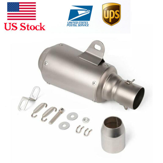 38-51mm Universal Motorcycle Short Exhaust Muffler Pipe Slip On DB Killer US