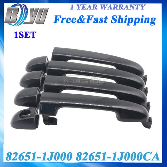 Set of 4Pcs Front Rear Left Right Exterior Door Handle for HYUNDAI I20 2007-2014