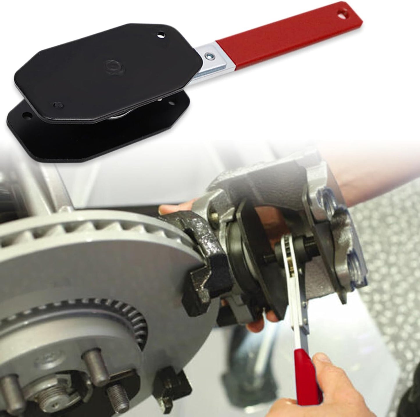 Car Ratchet Brake Piston Wrench Spreader Caliper Pad Install Tool Press Red