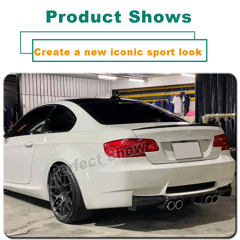 for BMW 3Series E90 325i 330i Sedan 2005-11 REAL Carbon Rear Trunk Spoiler Wing