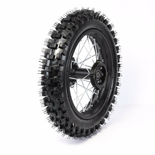 12mm 80/100-12 rear tire, 1.85x12 inch rim, wheel suitable for Taodao coolers 110, 125cc, 140cc