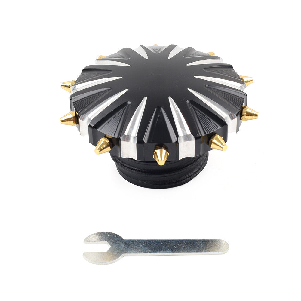 Fuel Gas Tank Oil Cap Cover Vented fits for Harley DynaXL883 1200 Road King