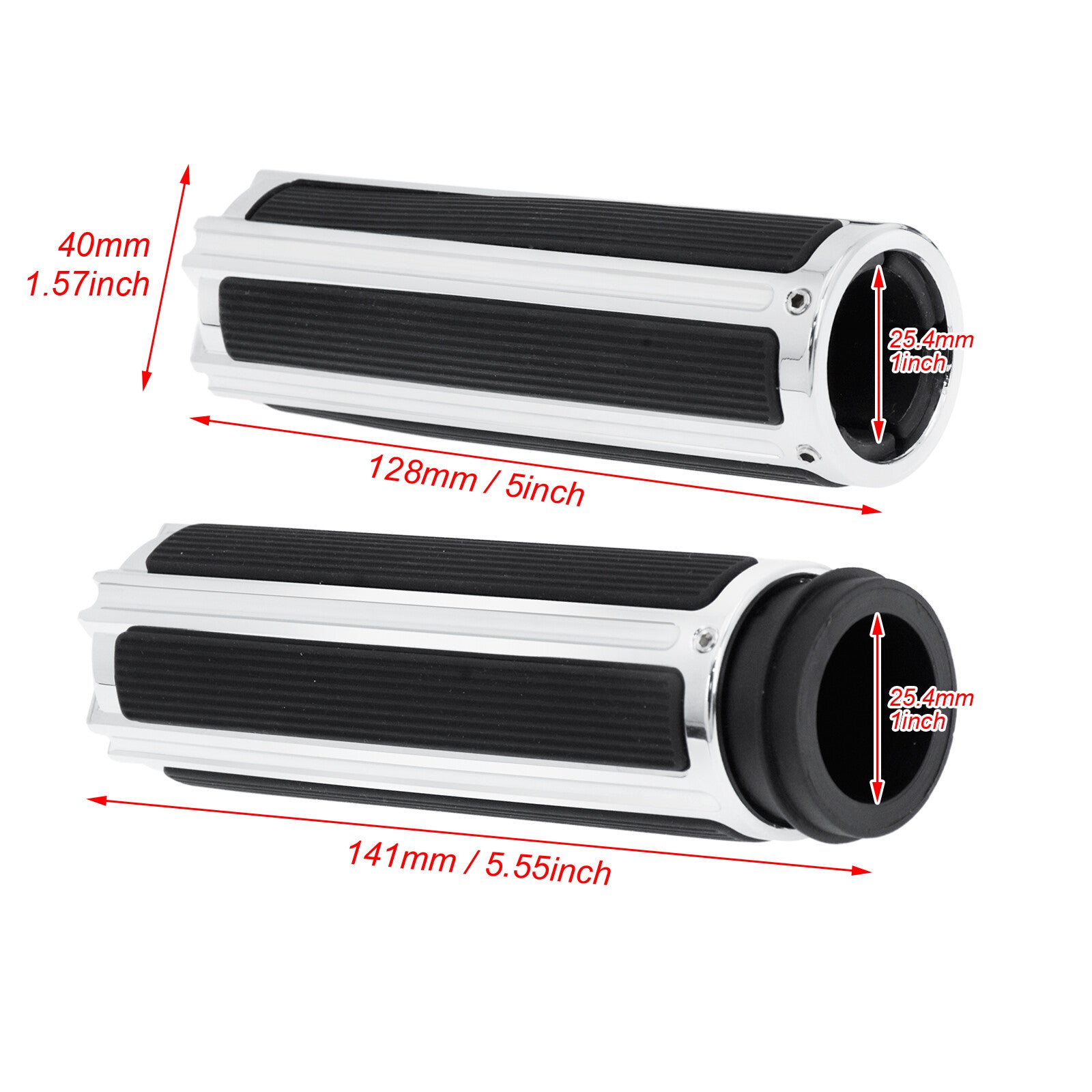 1 Chrome Electronic Throttle Hand Grips for Harley Touring Dyna Softail Trike