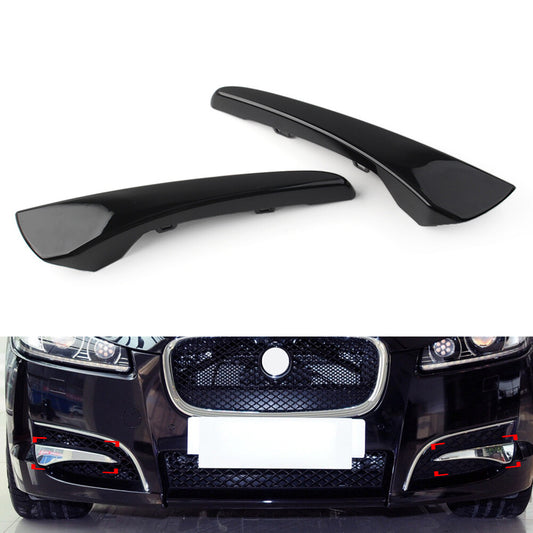 1 Pair Front Bumper Insert Lower Molding Trim for Jaguar XF 2012-2015 C2Z20503