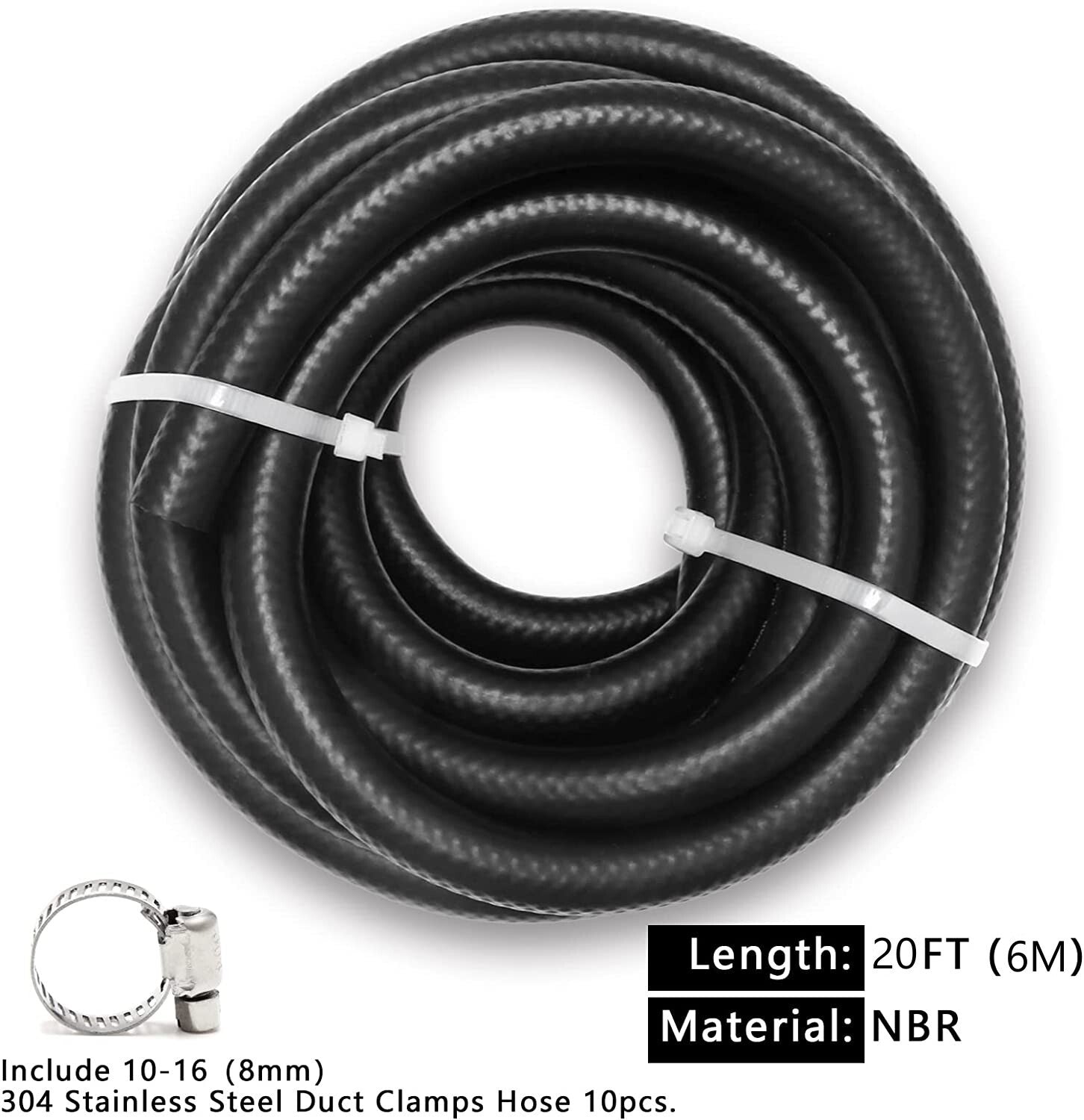 Multi-functional fuel injection hose SAE 30R7 5/16ID NBR rubber fuel hose line