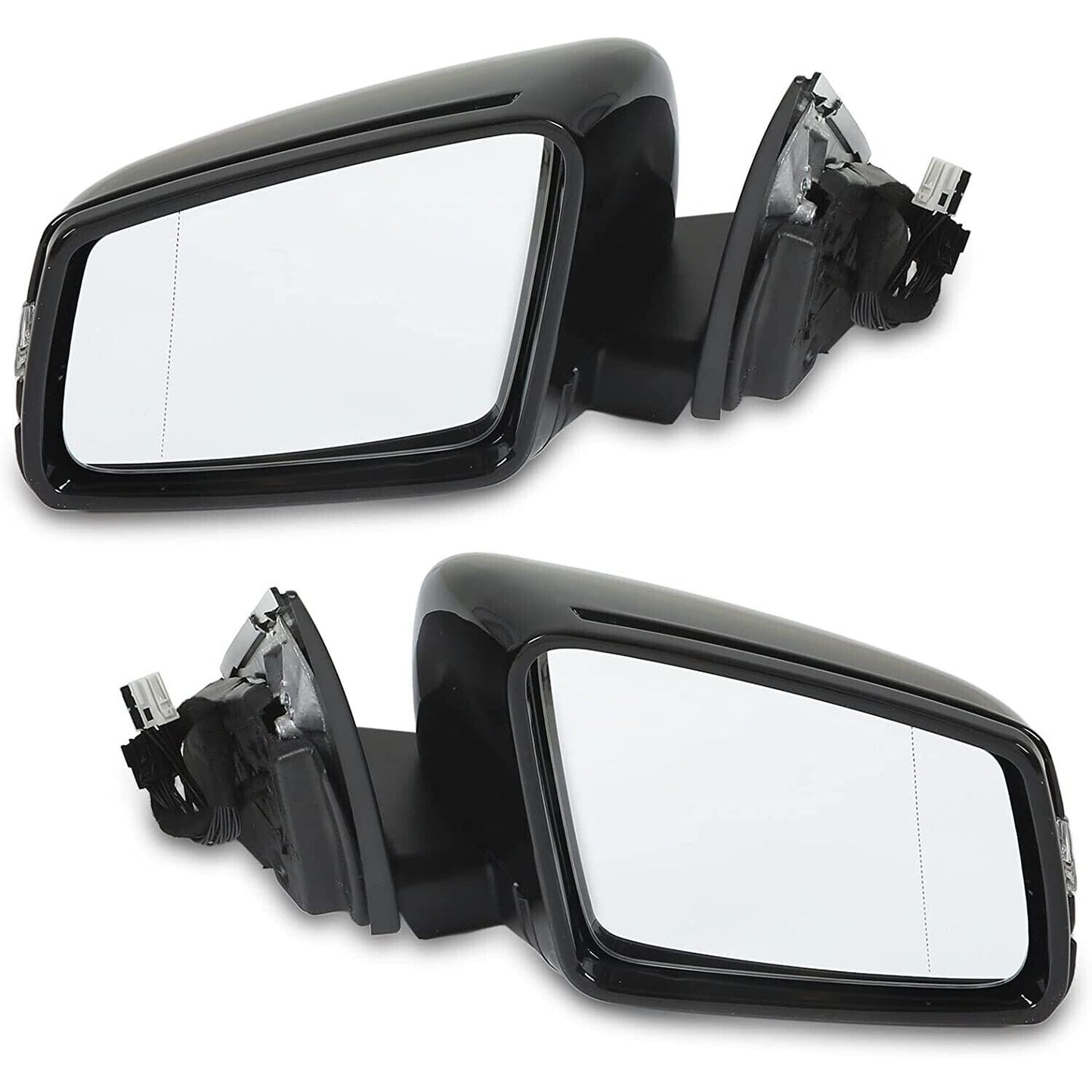 Pair W204 Facelift Rear View Mirror Heating Function Compatible with for Mercedes