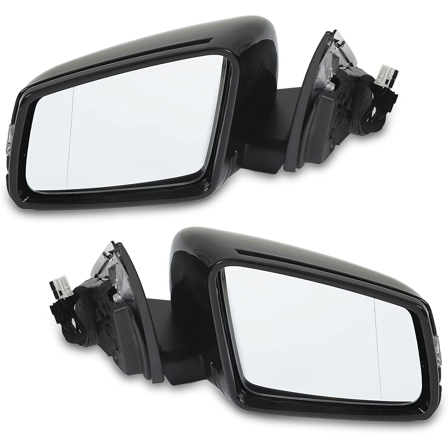 Pair W204 Facelift Rear View Mirror Heating Function Compatible with for Mercedes