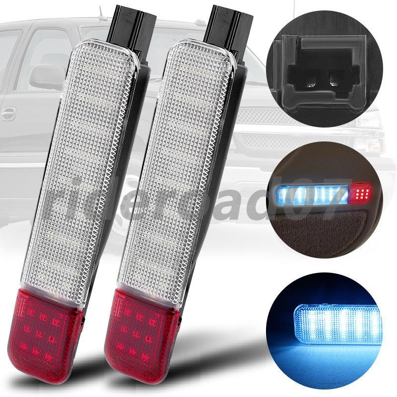 Pair Interior Door Panel Courtesy LED Lamp For 2003-2009 for Hummer H2