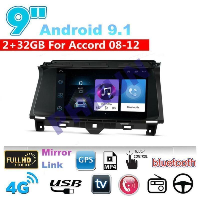 For 2008-2012 for Honda Accord 9 Android 9.1 Stereo Radio GPS Navigation 2GB+32GB