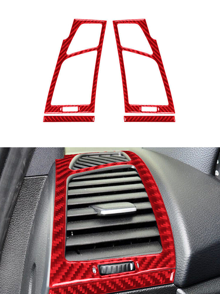 Red Left & Right Vent Trim Cover for BMW 1 Series Convertible E82/E88 2008-2013