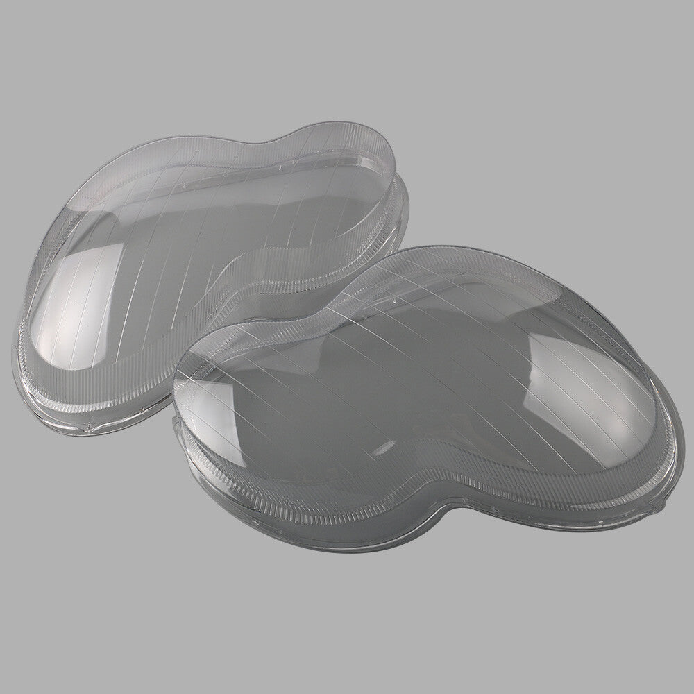 2Pcs Headlight Lens Cover Left+Right Side Replacement For 2001-2007 C-Class W203