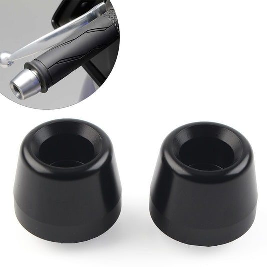 Handlebar Grips Bar End Slider Cap Black for YAMAHA YZFR1 YZF-R1 2015-2023