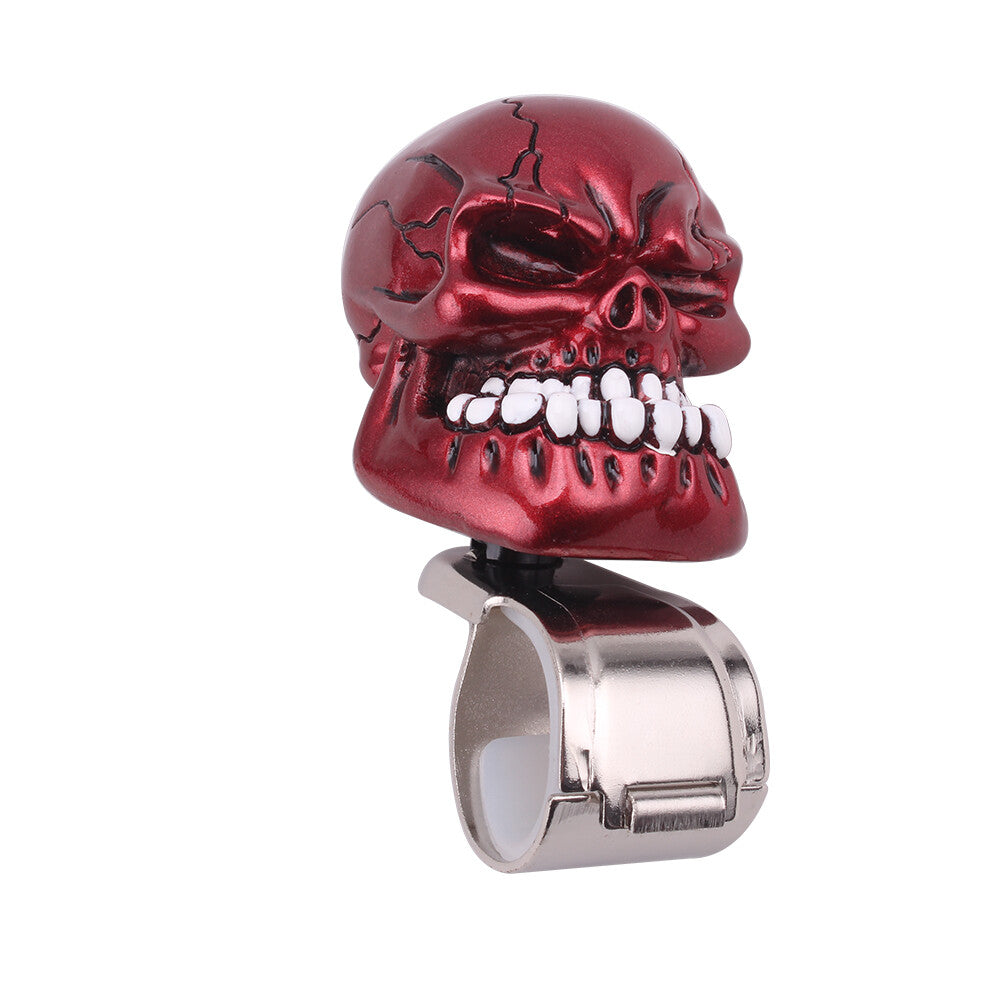 New Universal Red Skull Steering Wheel Knob Booster w/ Installation Kit