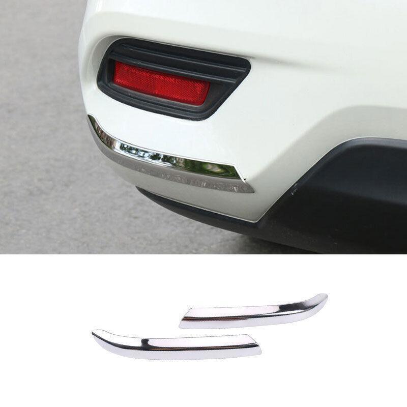 Rear Bumper Fog Light Lamp Strip Trim 2X for Nissan Sentra 16-2019 Steel Chrome