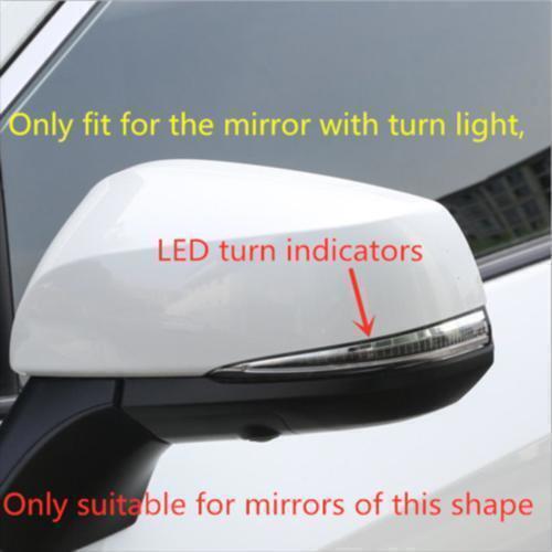 for Toyota for Sienna 21-24 Gloss Black Rearview Side Mirror Strip Moulding Trim 4P