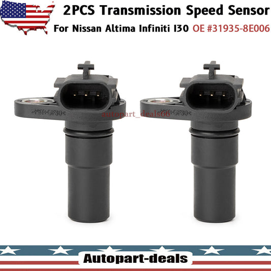 2x Transmission Speed Sensor 31935-8E006 for Nissan Altima Maxima for Infiniti I30