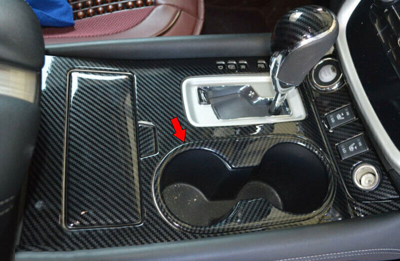 Inner Middle Console Drinking Glass Trim for Nissan Murano 2015-21 Carbon Fiber